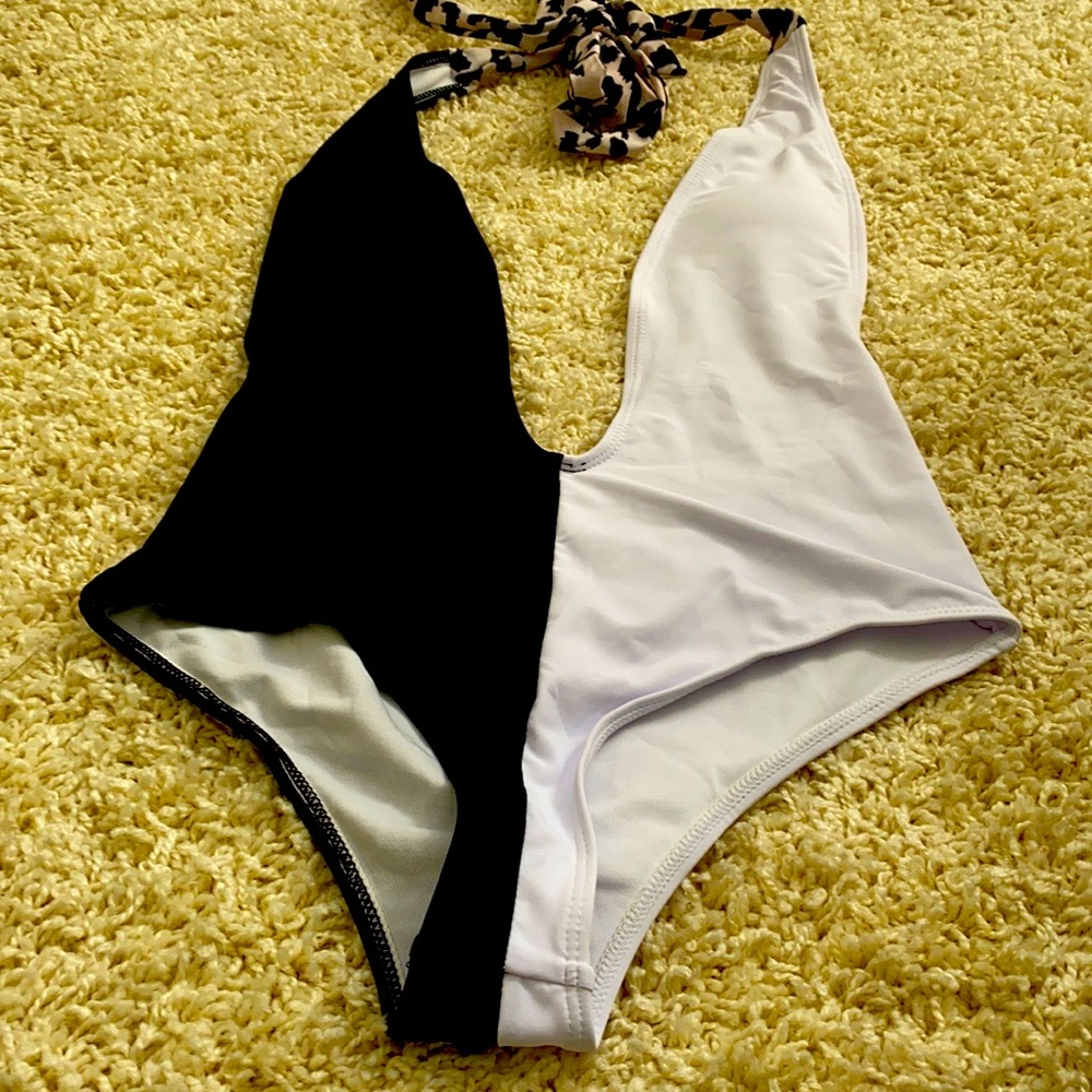 Sexy low cut one piece